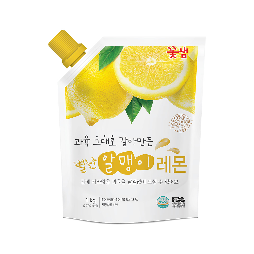 DD 꽃샘 별난알맹이 레몬 1kg 파우치