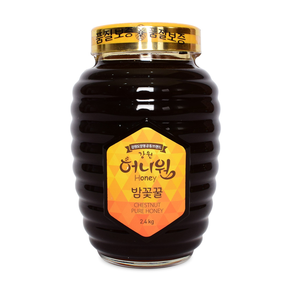 허니원 국산 천연 벌꿀 밤꽃꿀 2.4kg