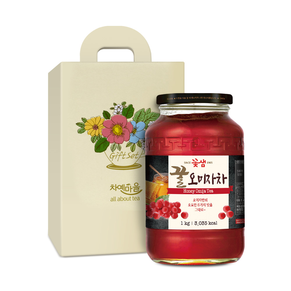 차예마을 오미자차 꿀 과일 청 선물세트